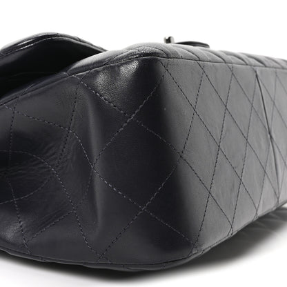 Chanel Lambskin Quilted Jumbo Double Flap Navy 9 of 10