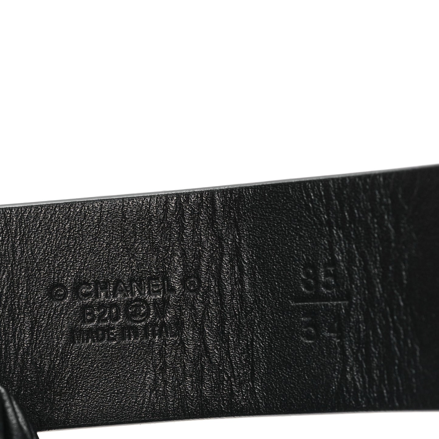 Lambskin Logo Belt 85 34 Black