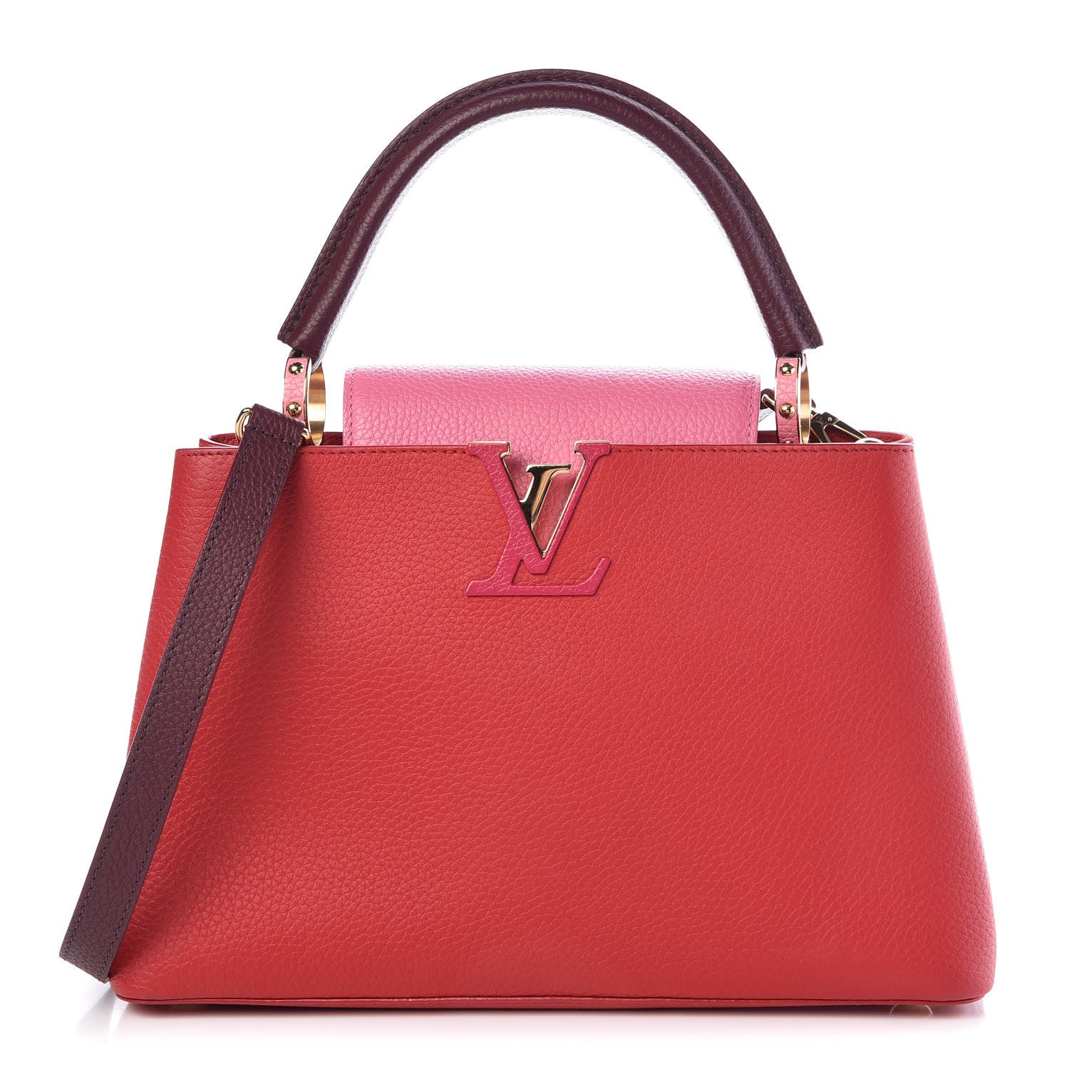 Louis Vuitton Taurillon Multicolor Capucines PM Rouge Carmine 1 of 8
