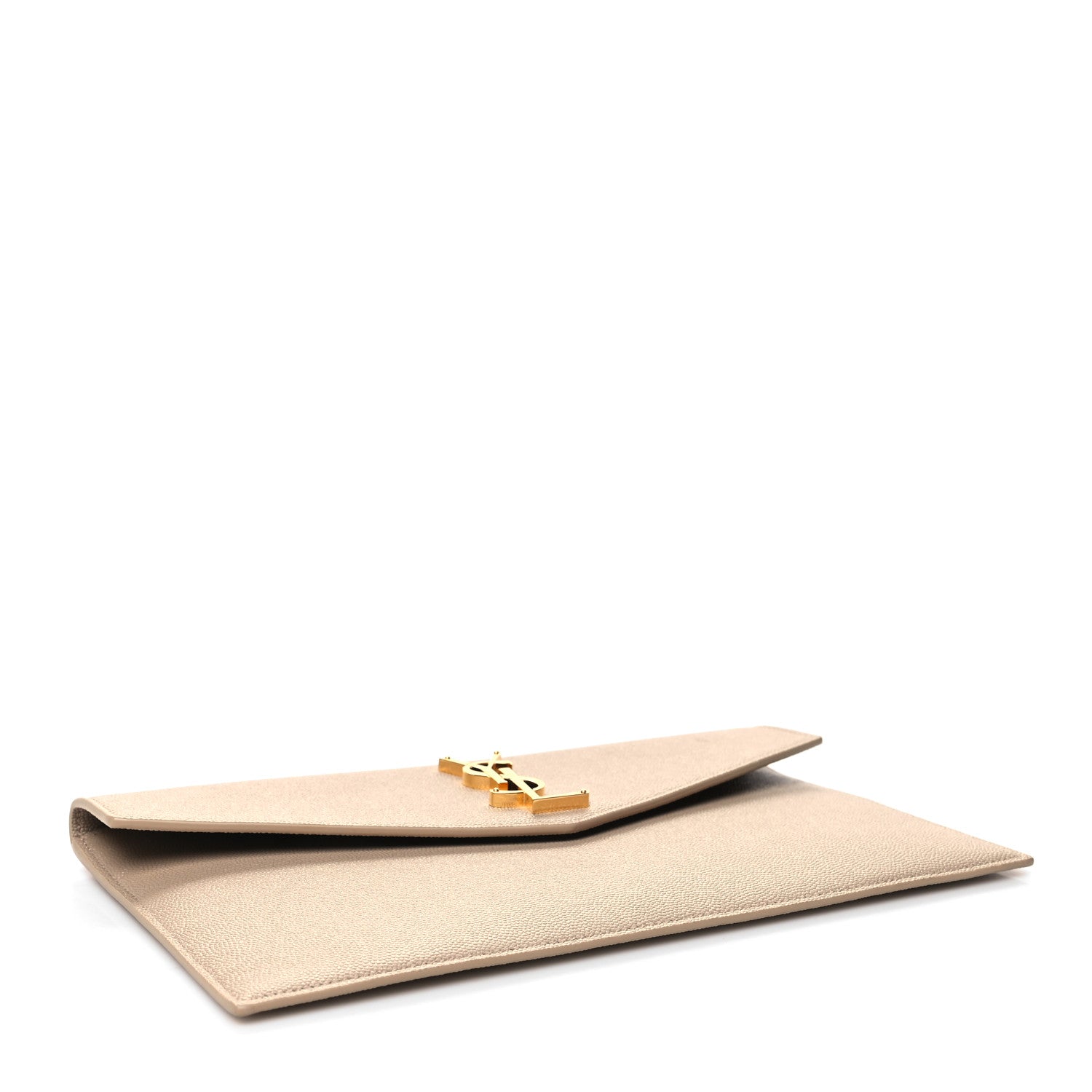 Saint Laurent Grain De Poudre Uptown Pouch Dark Beige 4 of 11