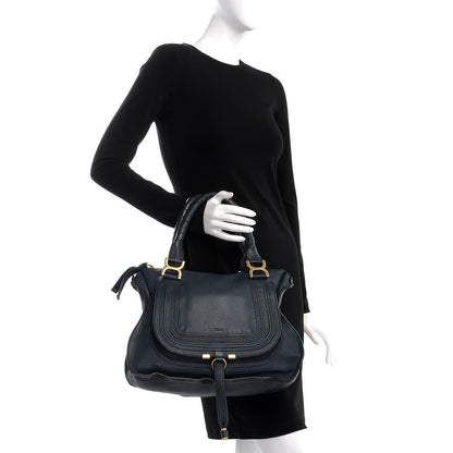 Chloe Calfskin Medium Marcie Satchel Teal 2 of 9