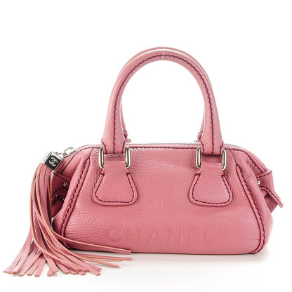 Chanel Calfskin Small Tassel Satchel Pink 1 of 7