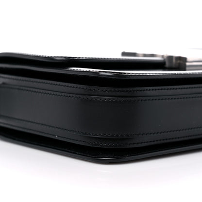 Saint Laurent Box Calfskin Monogram Medium Solferino Satchel Black 7 of 9