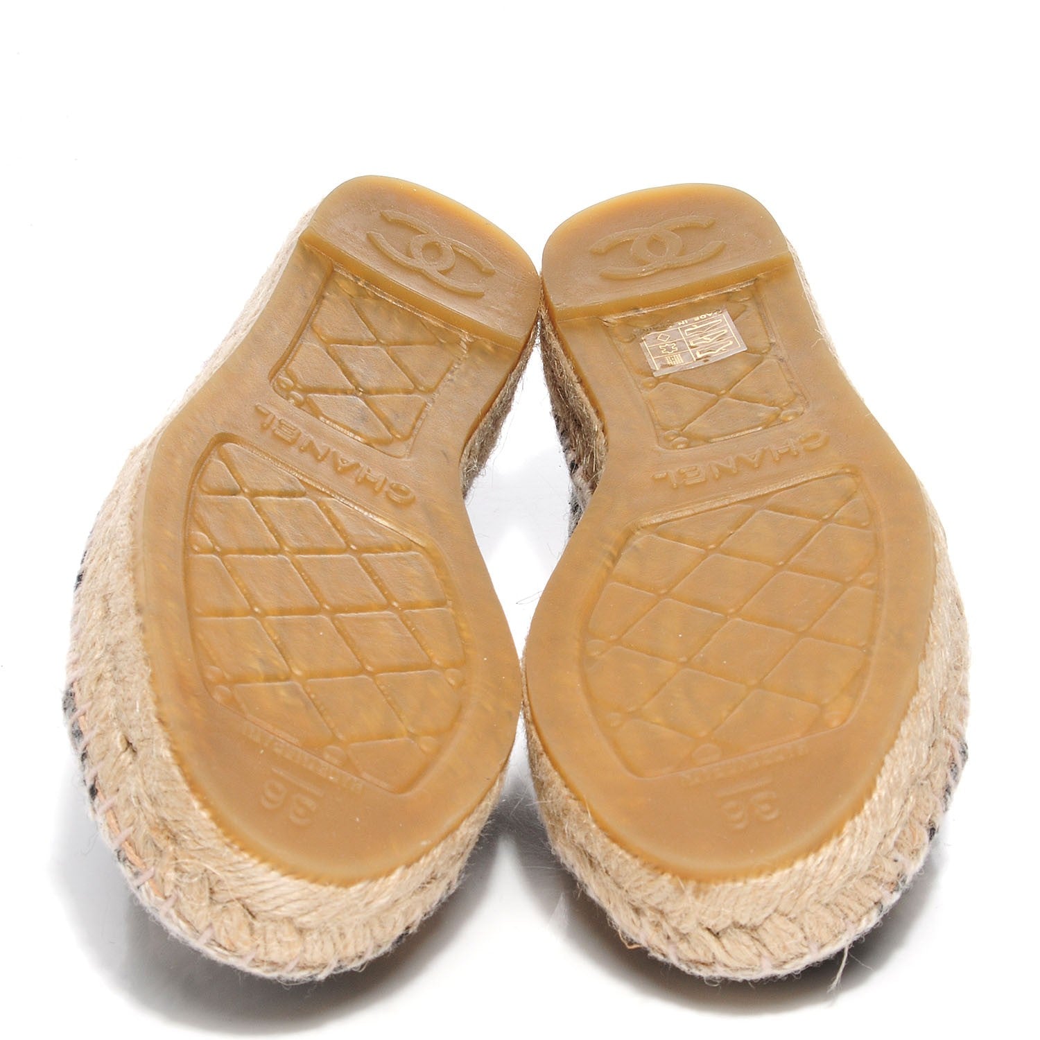 Chanel Canvas Striped CC Espadrilles 36 5 of 7