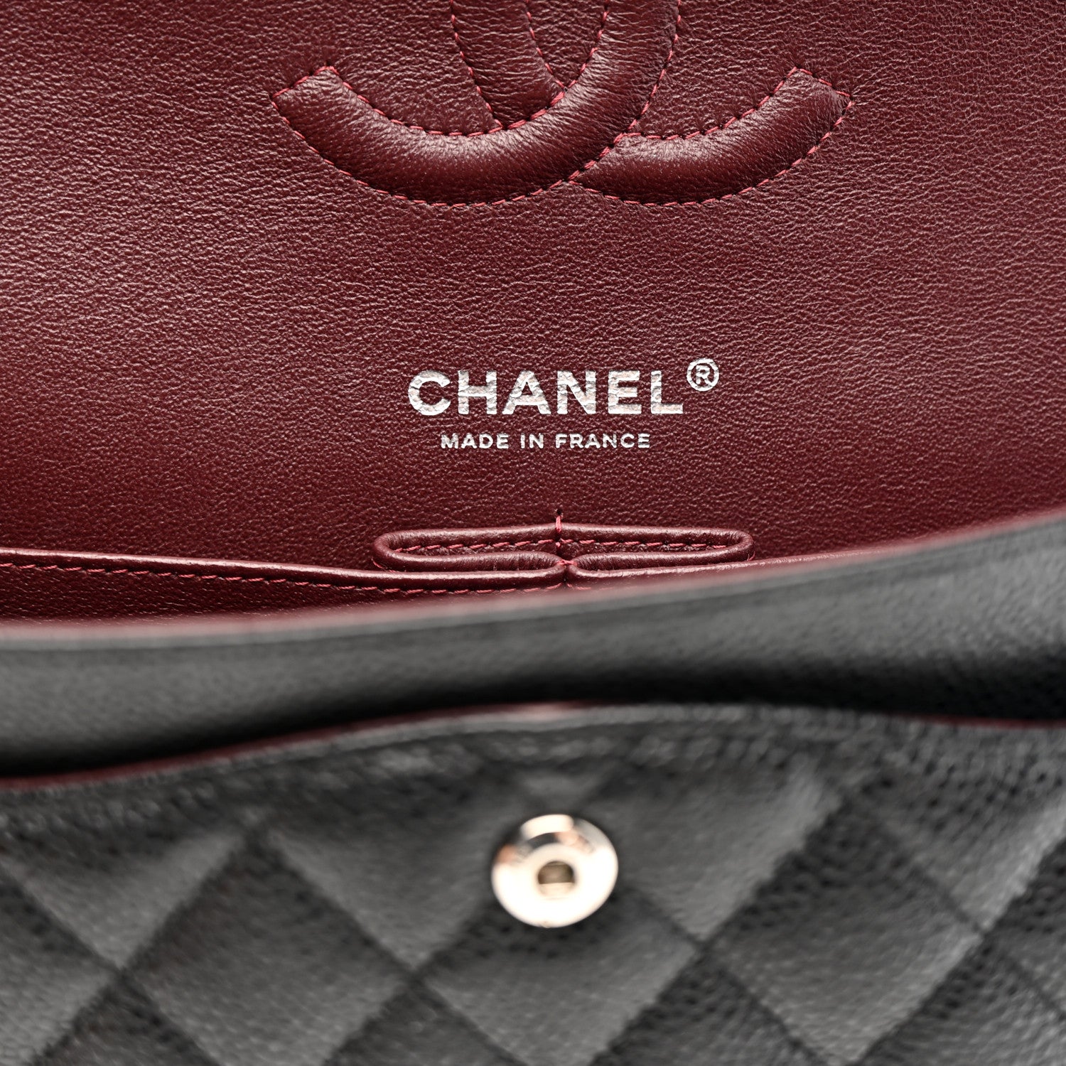 Chanel Caviar Quilted Medium Double Flap Black 6 of 11