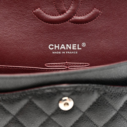 Chanel Caviar Quilted Medium Double Flap Black 6 of 11
