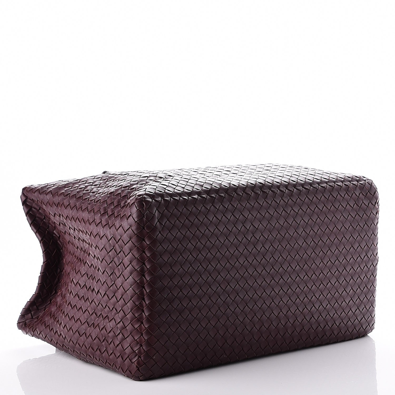 Bottega Veneta Nappa Intrecciato Brick Tote Aubergine 4 of 6