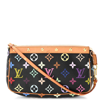 Louis Vuitton Monogram Multicolor Pochette Accessories Black 1 of 11