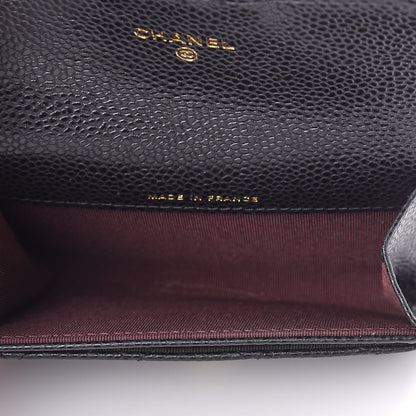 Chanel Caviar Quilted Flap Card Holder Wallet Black 5 of 8