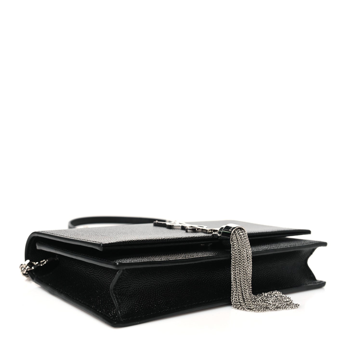 Grain De Poudre Classic Monogram Kate Tassel Chain Wallet Black