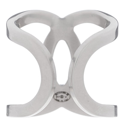 Chanel Metal CC Ring 55/7.25 Silver 3 of 4