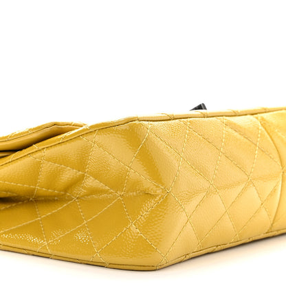 Chanel Patent Caviar Quilted 2.55 Reissue 226 Flap Yellow 9 of 14