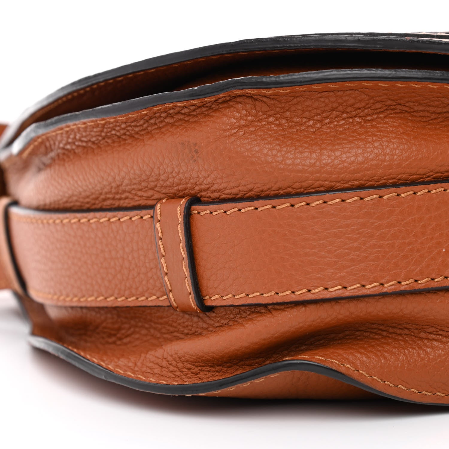 Chloe Calfskin Medium Marcie Round Crossbody Bag Tan 11 of 13