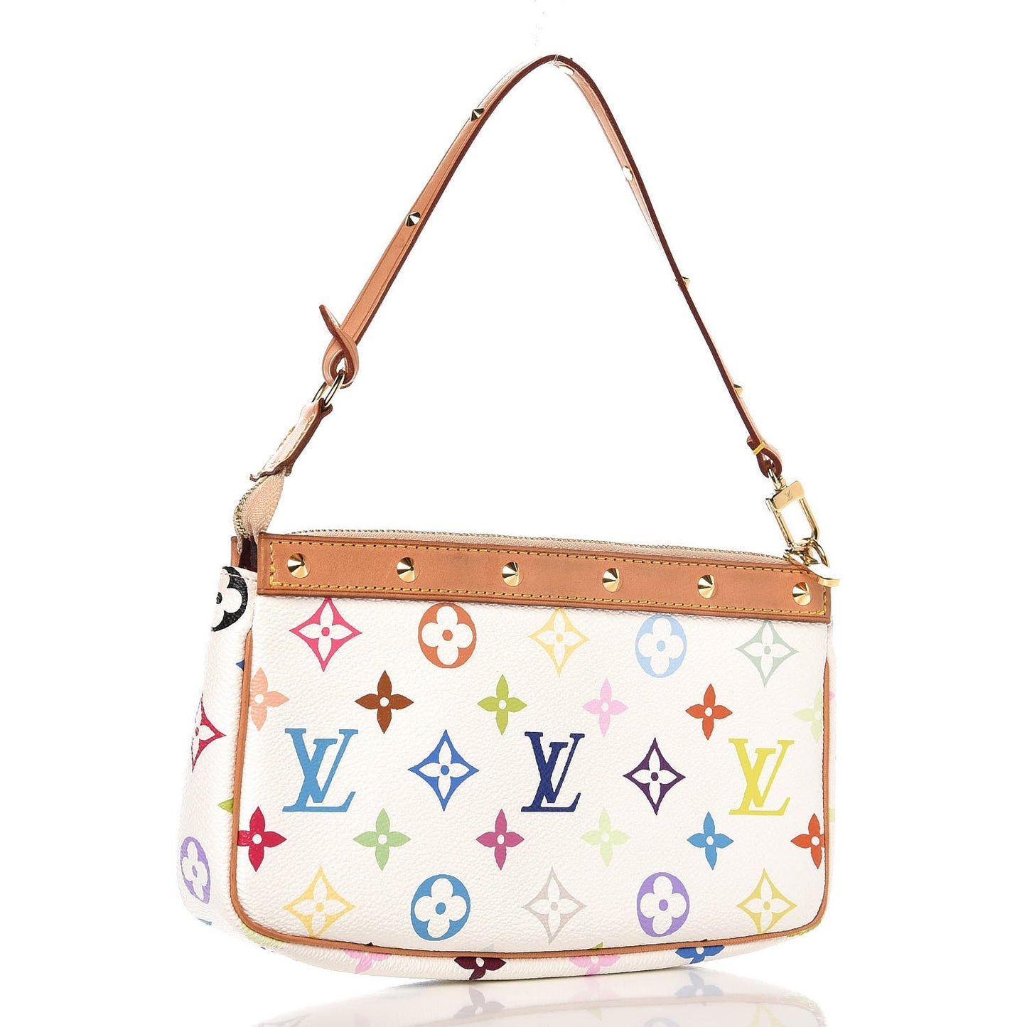 Monogram Multicolor Pochette Accessories White