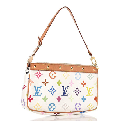 Louis Vuitton Monogram Multicolor Pochette Accessories White 3 of 10