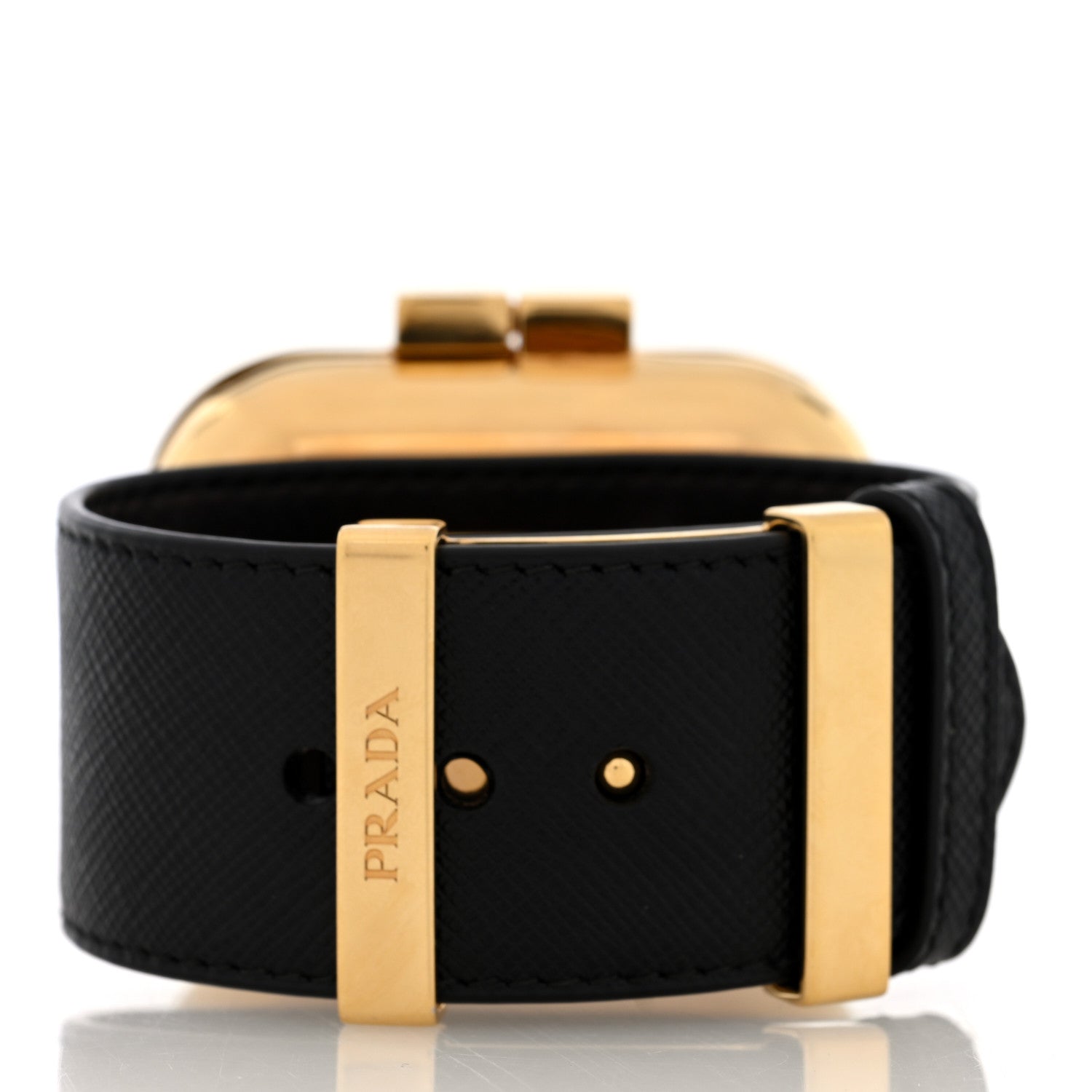 Prada Saffiano Metal Wrist Case M Gold 3 of 5
