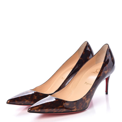 Louis Vuitton CHRISTIAN LOUBOUTIN Patent Tartaruga Decollete 554 70 Pumps 40.5 Testa Di Moro 3 of 8