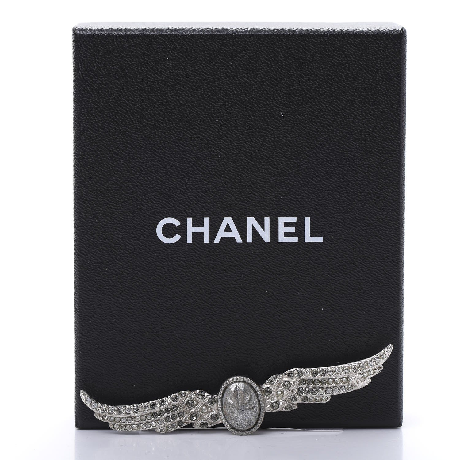 Chanel Crystal Wings Brooch Silver 5 of 5