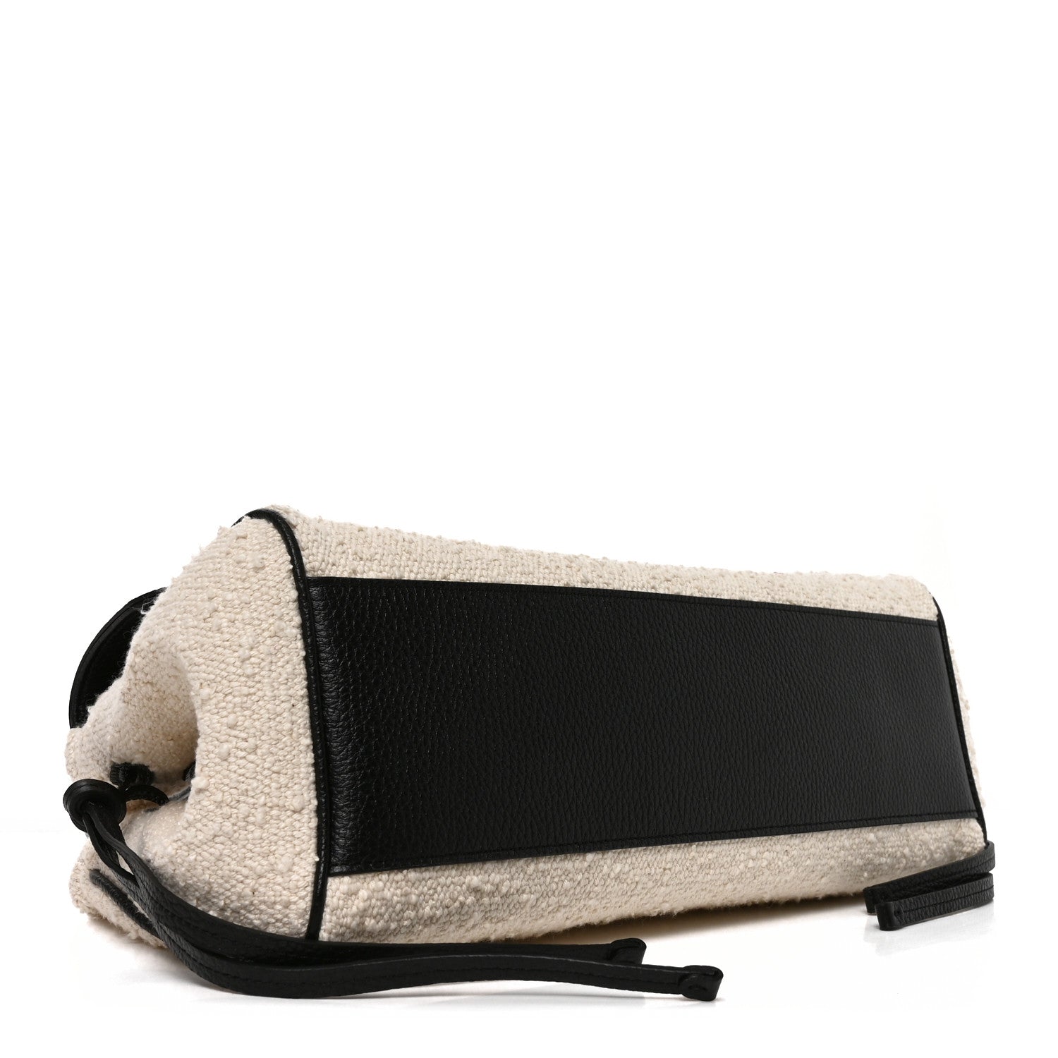 Chanel Grained Calfskin Boucle Urban Essentials Small Shopping Bag Ecru Black 4 of 10