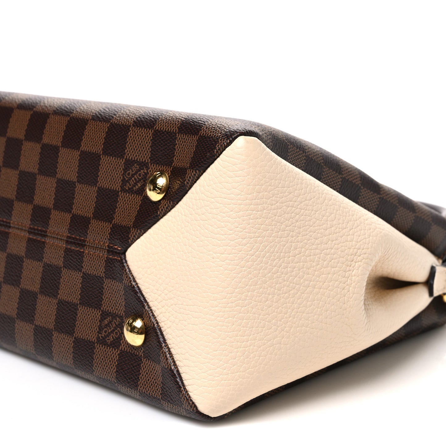 Damier Ebene Cuir Taurillon Brittany Creme
