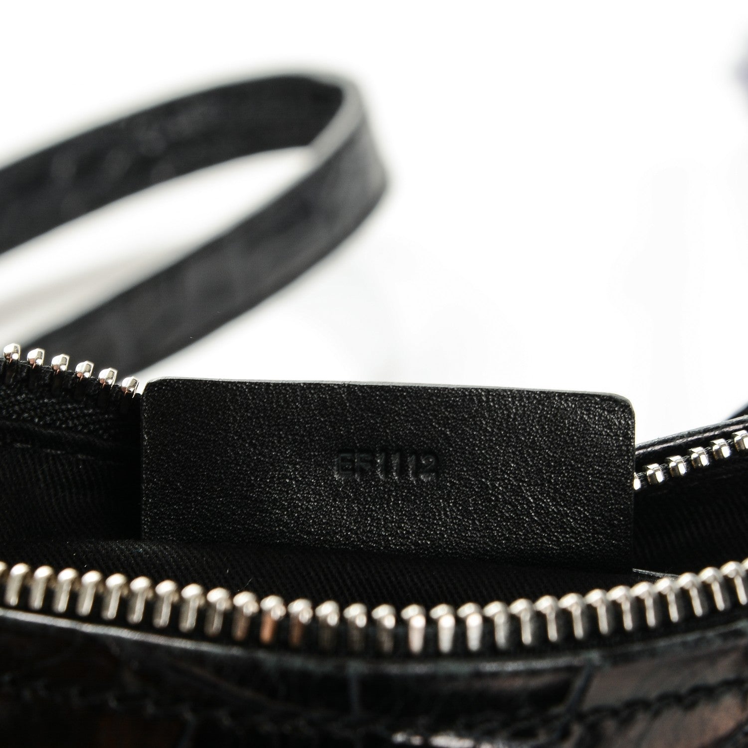 Givenchy Calfskin Crocodile Embossed Small Pandora Black 7 of 7