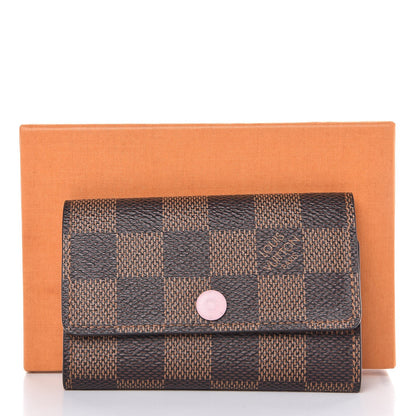 Louis Vuitton Damier Ebene Multicles 6 Key Holder Rose Ballerine 8 of 8