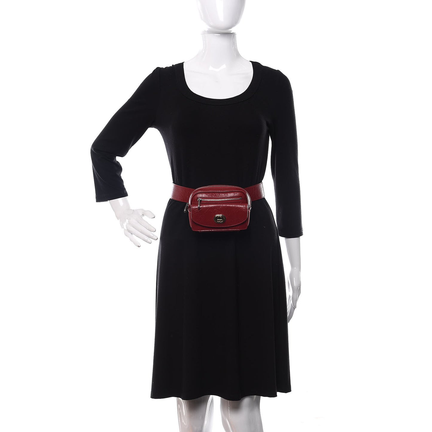 Fluffy Calfskin Mini Morpheus Belt Bag 70 28 Red