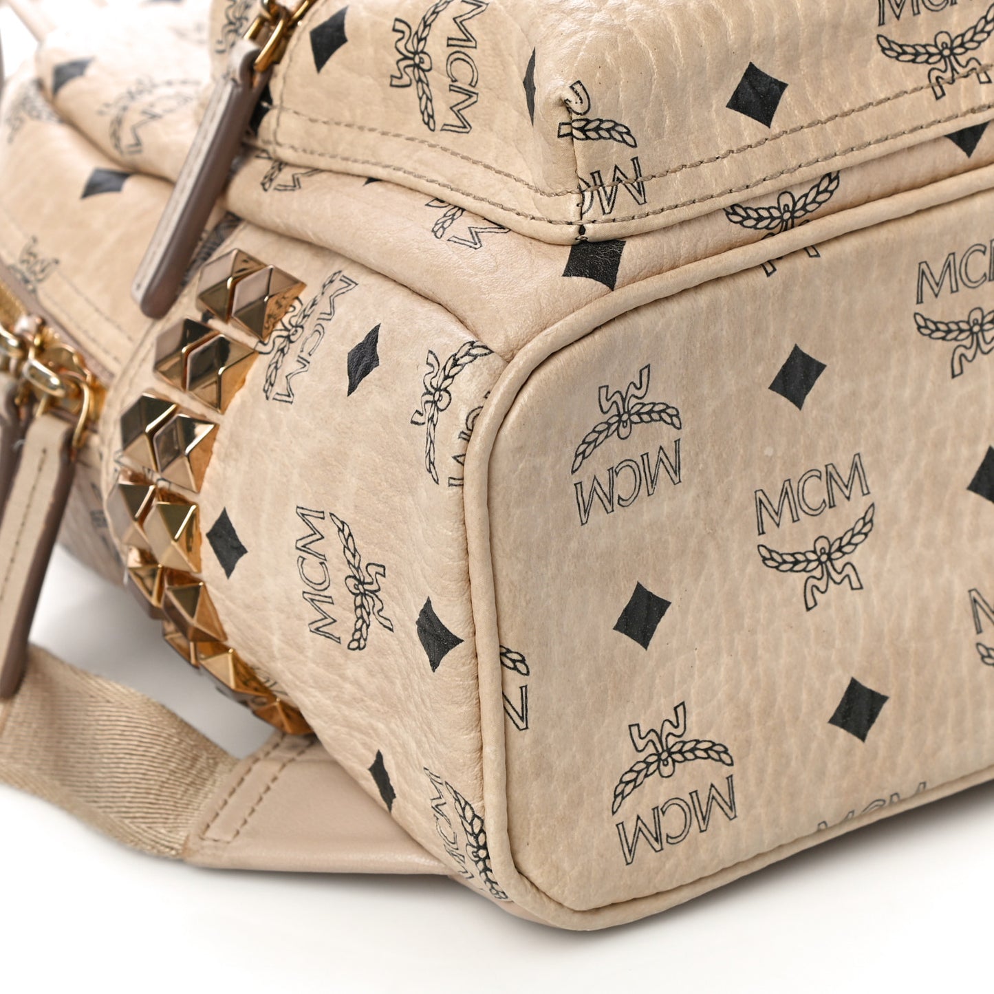 Visetos Side Stud Mini Stark Backpack Beige