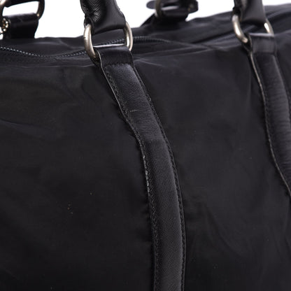Prada Tessuto Nylon Saffiano Weekender Black 15 of 17