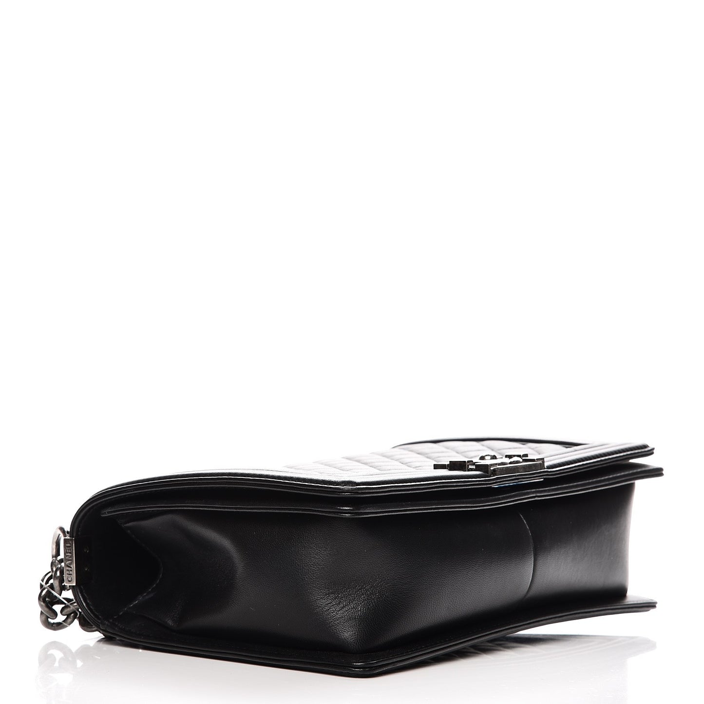 Lambskin Quilted New Medium Boy Flap Black