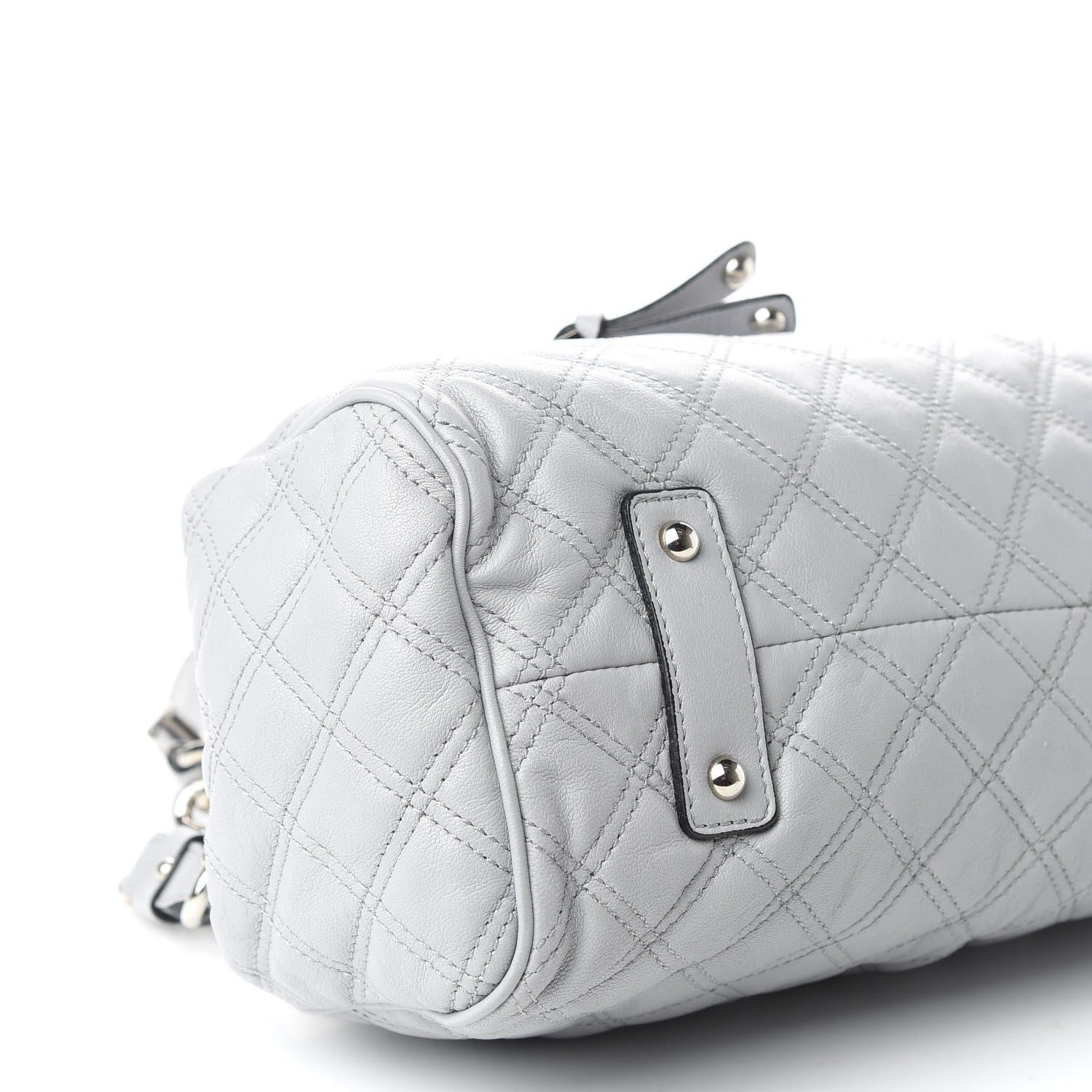 Marc Jacobs Calfskin Quilted Stam Light Gray 6 of 9