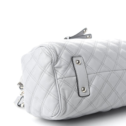 Marc Jacobs Calfskin Quilted Stam Light Gray 6 of 9