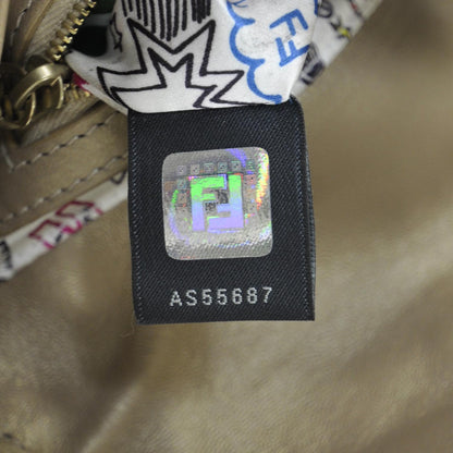 Fendi Nappa Logo Embossed Baguette Metallic 8 of 12