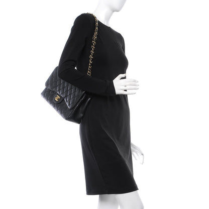 Chanel Caviar Quilted Jumbo Double Flap Black 2 of 8