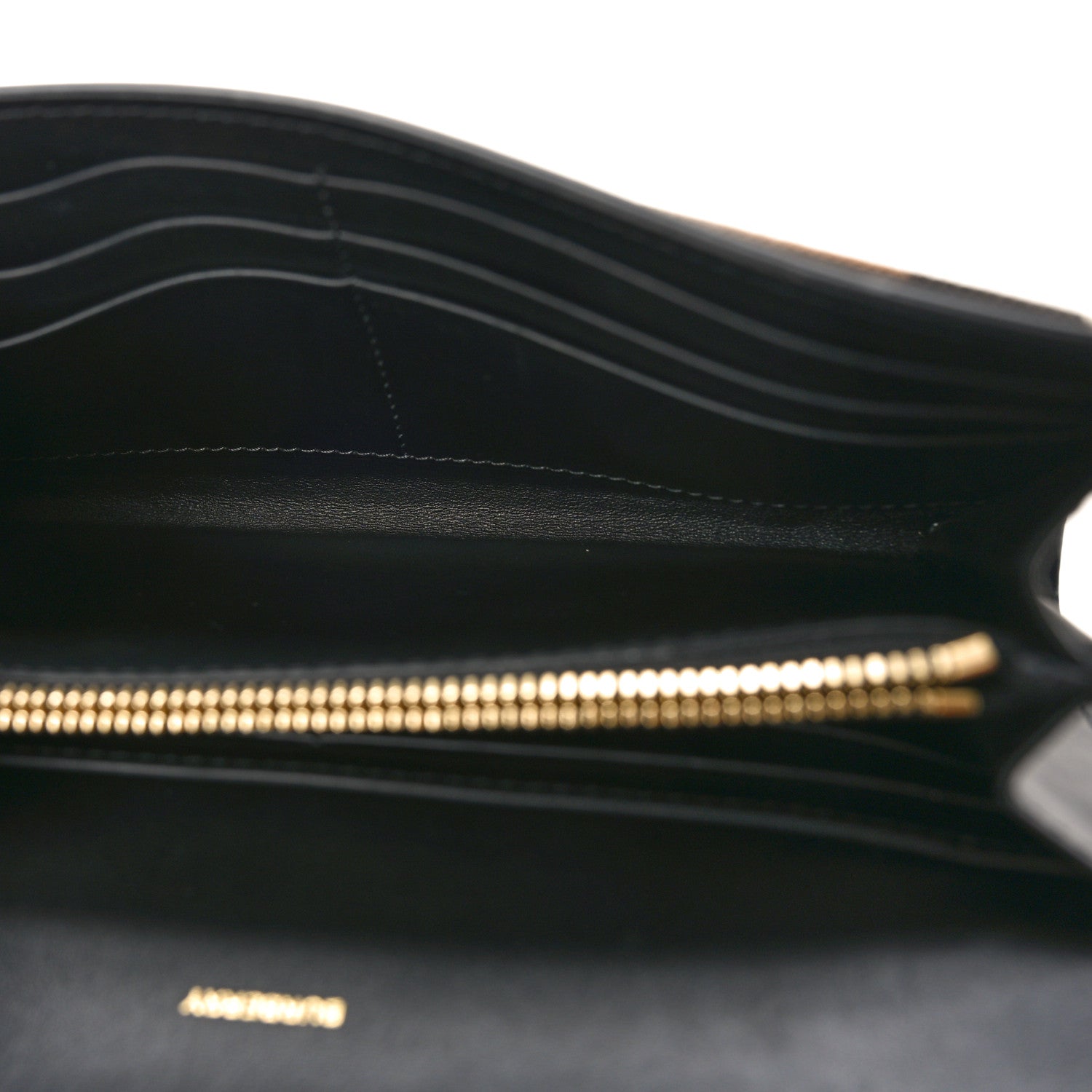 Burberry Vintage Check Grain Calfskin Halton Wallet Black 5 of 8