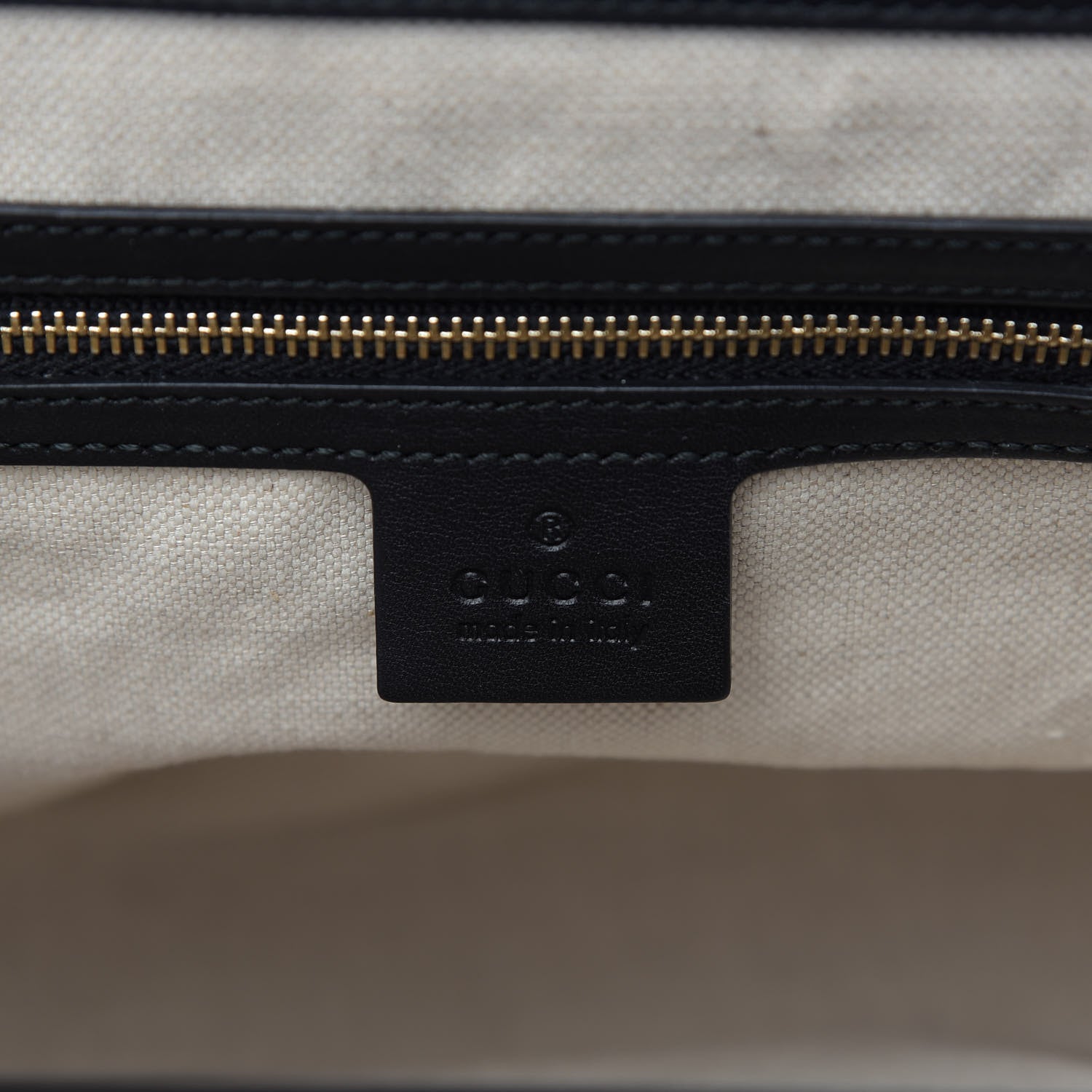 Gucci Calfskin Bold Bamboo Medium Top Handle Bag Black 8 of 9