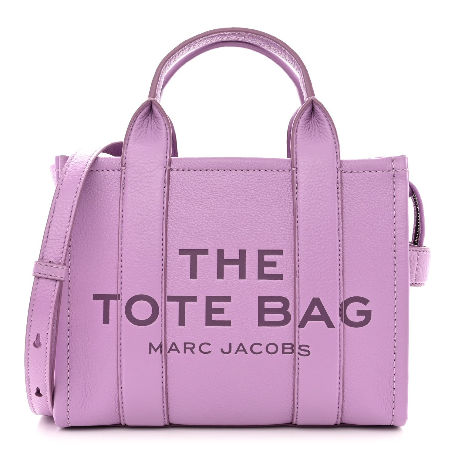 Marc Jacobs Grained Calfskin Small The Tote Bag Regal Orchid 1 of 10