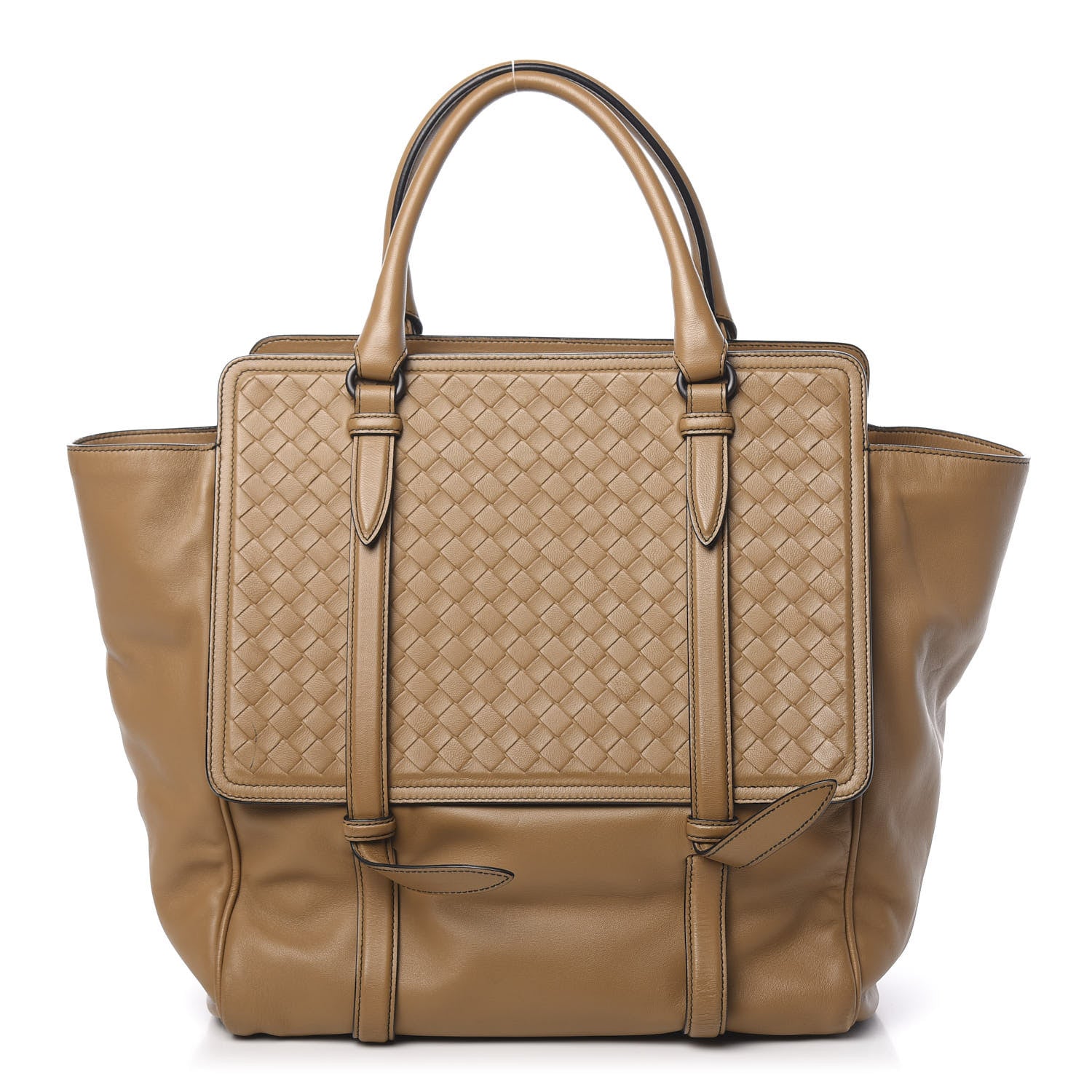 Bottega Veneta Nappa Intrecciato Large Flap Tote Camel 1 of 16