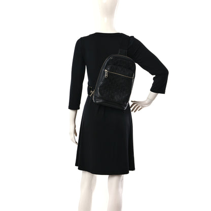 Gucci Guccissima Sling Backpack Black 2 of 9