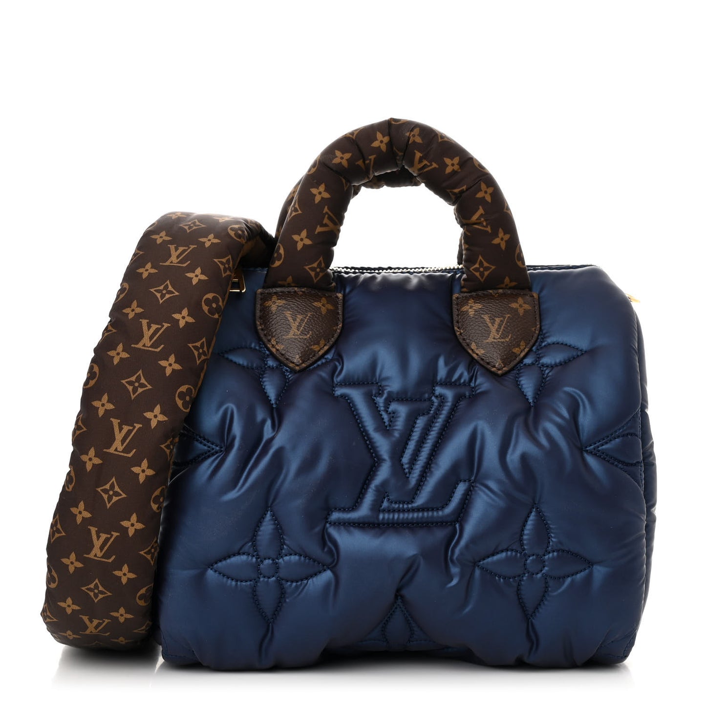Econyl Mini Monogram Pillow Speedy Bandouliere 25 Navy