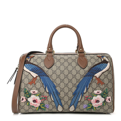Gucci GG Supreme Monogram Garden Collection Medium Boston Beige Tuscany 1 of 10
