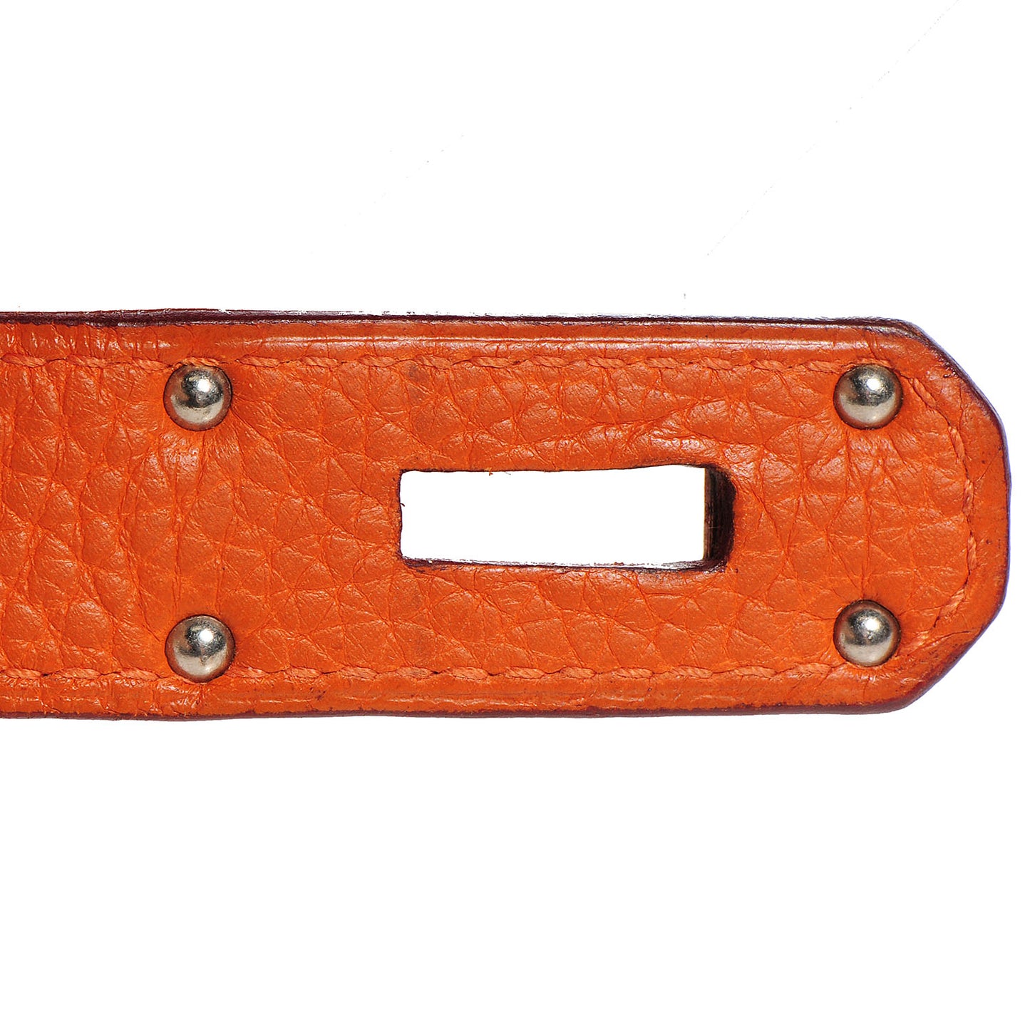Taurillon Clemence JPG Birkin 42 Orange