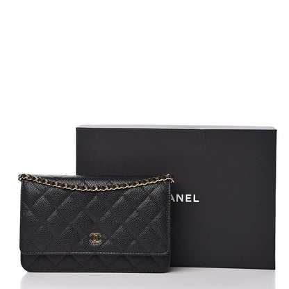 Chanel Caviar Quilted Wallet On Chain WOC Black 11 of 11