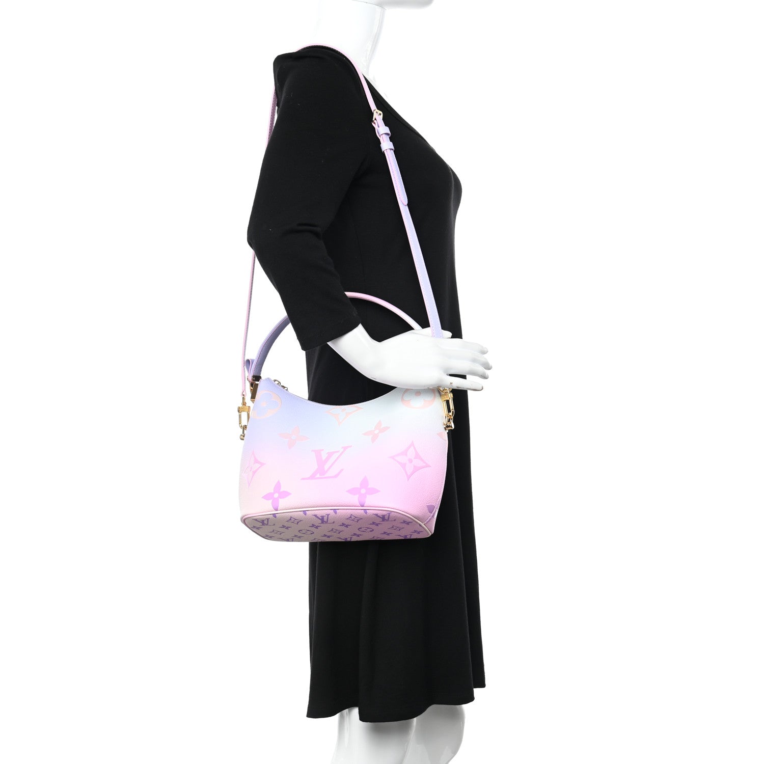 Louis Vuitton Monogram Giant Spring In The City Marshmallow Hobo PM Sunrise Pastel 2 of 9