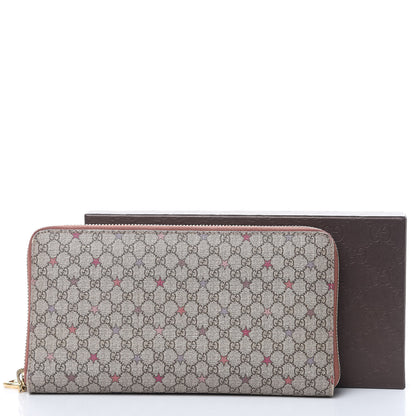 Gucci GG Supreme Monogram Stars Zip Around Wallet 12 of 12