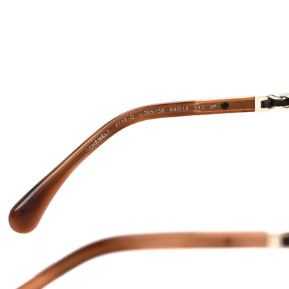 Chanel Metal Polarized Pilot Winter Sunglasses 4219-Q Brown 5 of 7