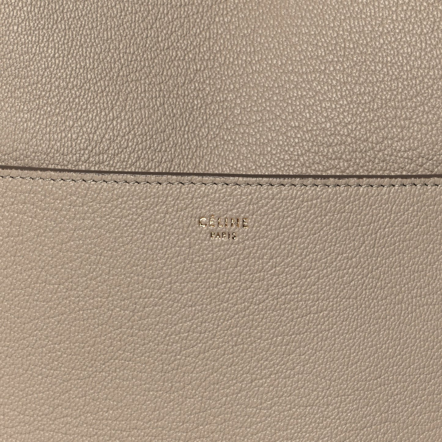 Natural Calfskin Seau Sangle Bucket Bag Dune