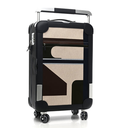 Hermes Canvas Taurillon Regate RMS Rolling Trolley Luggage Multicolor 2 of 10