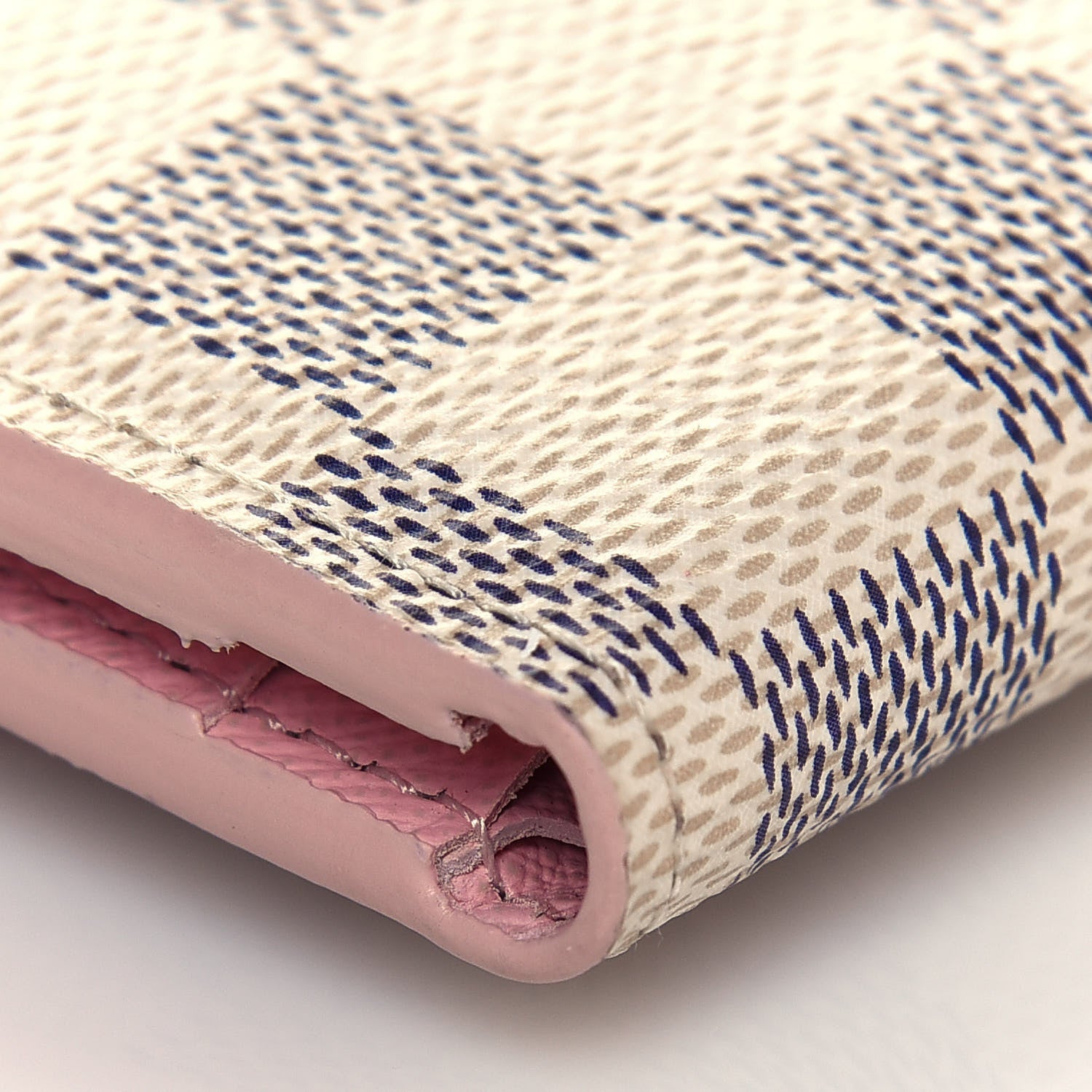 Louis Vuitton Damier Azur Zoe Wallet Rose Ballerine 11 of 12