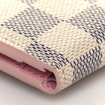 Louis Vuitton Damier Azur Zoe Wallet Rose Ballerine 11 of 12